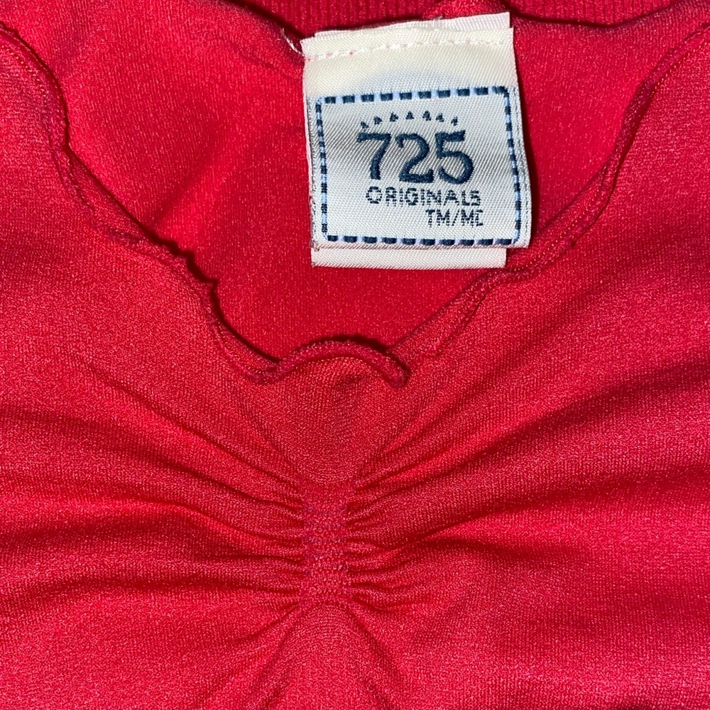 Coral Ruffled Women's Tank Top - Picture 9 of 13